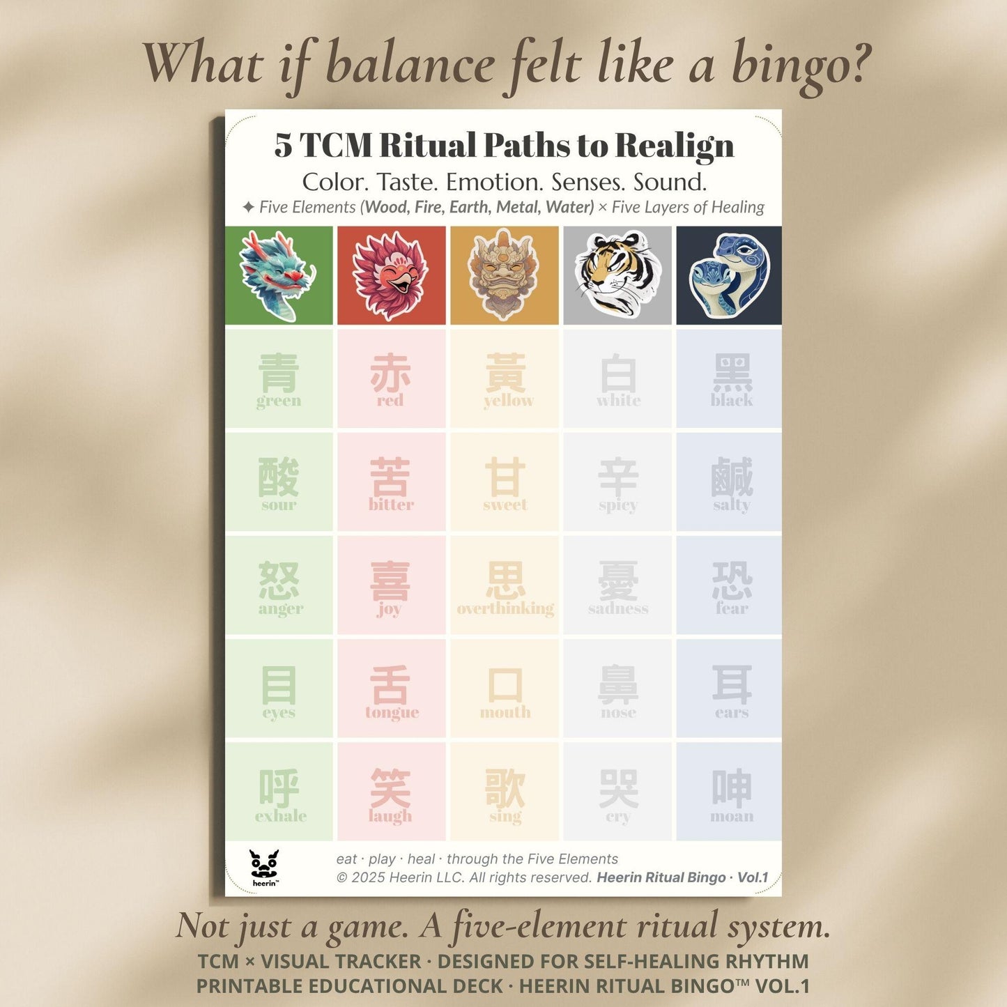 【Ritual Tool】Self-Care Bingo for Energy Reset